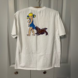 Coppertone Beach Baby with Dog - Preowned - Size XL  Tshirt T-Shirt
